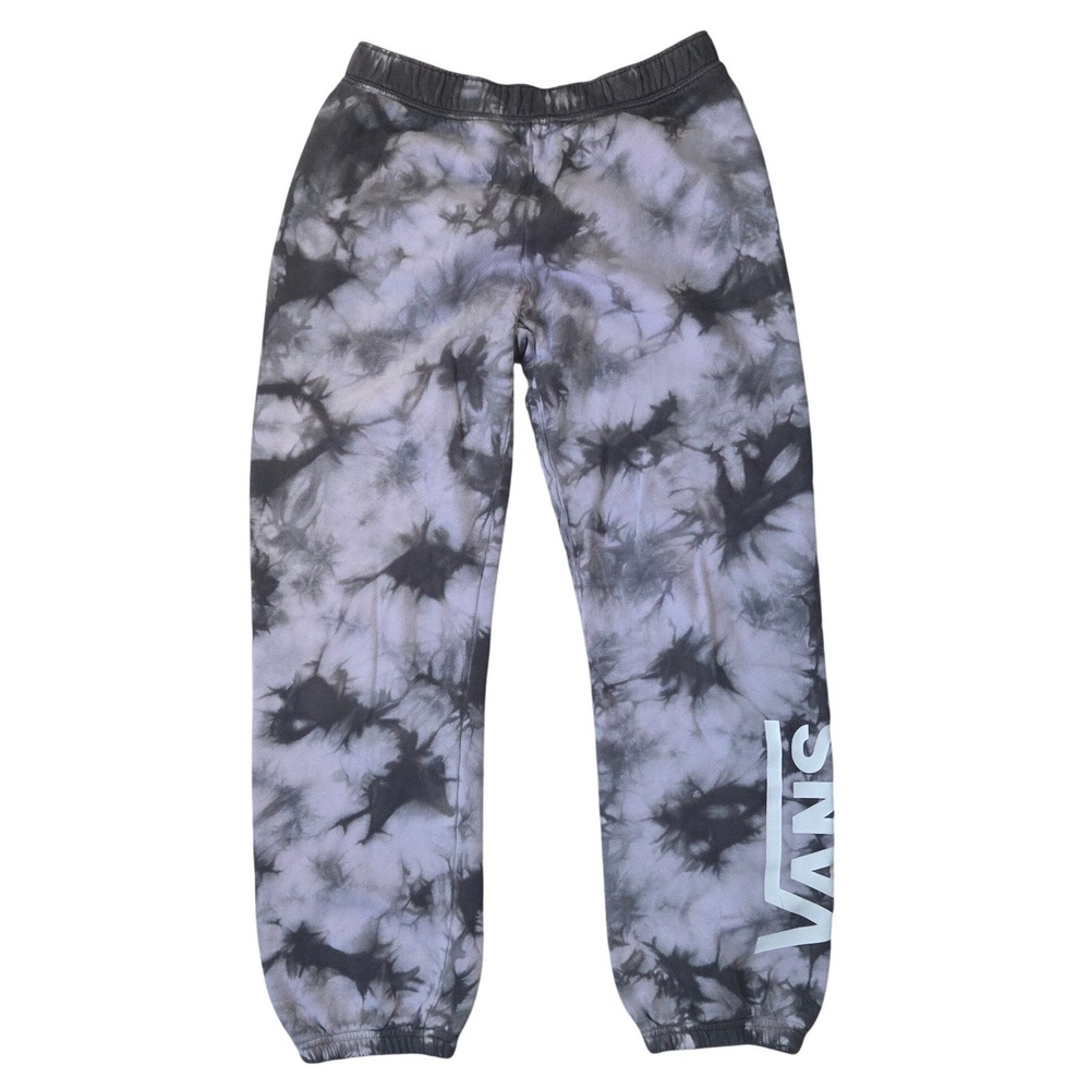 Vans Girls Jogger Sweatpants Bundle Purple Tie Dye White Floral Logo Small Med